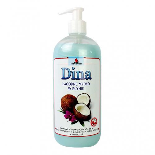 Łagodne mydło w płynie o naturalnym składzie - Dina 0,5L - Łagodne mydło w płynie o naturalnym składzie - Dina 0,5L - dina.jpg