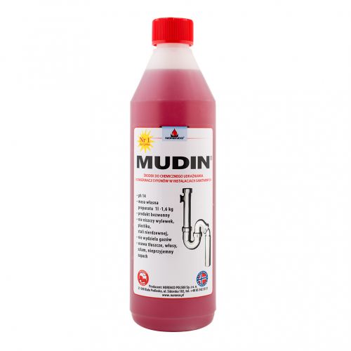 Szybkie i skuteczne udrażnianie i konserwacja instalacji sanitarnej - Mudin 0,75L - Szybkie i skuteczne udrażnianie i konserwacja instalacji sanitarnej - Mudin 0,75L - mudin_750ml.jpg